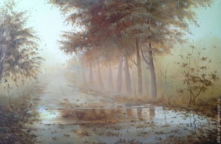 Туман живопись маслом