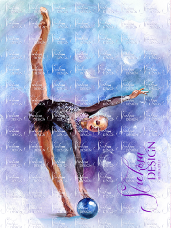 Гимнастка рисунок