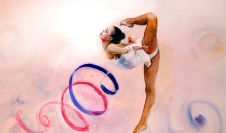 Гимнастка рисунок