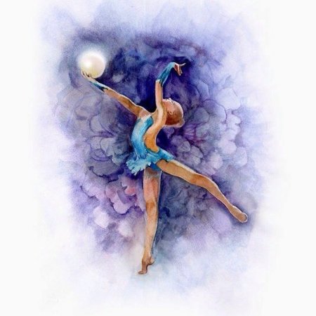 Художественная гимнастика акварель