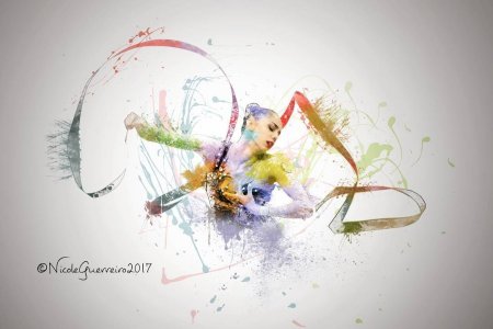 Гимнастка абстракция