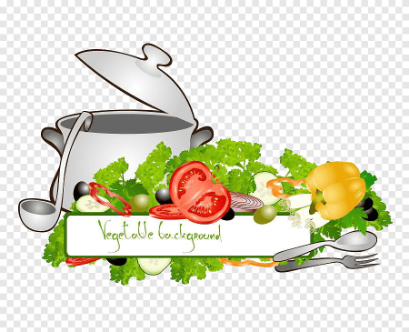 Кулинария на прозрачном фоне