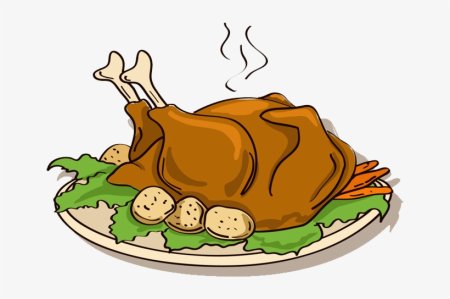 Нарисовать жареную курицу