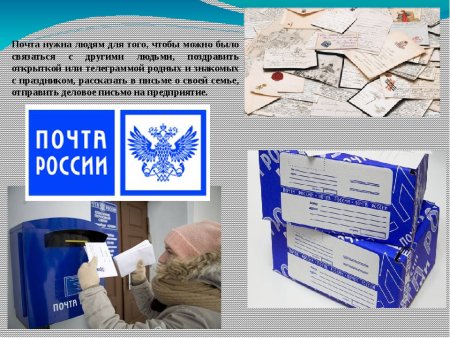 День почты презентация