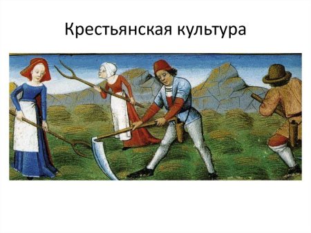 Рисунок жизни крестьянина в средние века