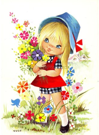 Открытка «девочка»