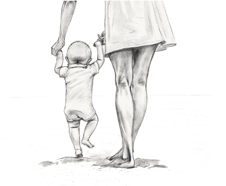 Женщина рисунок для детей