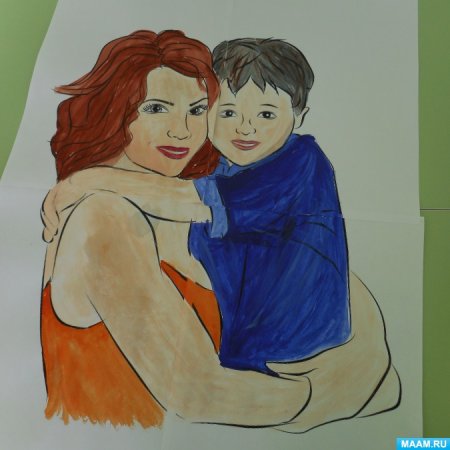 Рисунок на тему мама