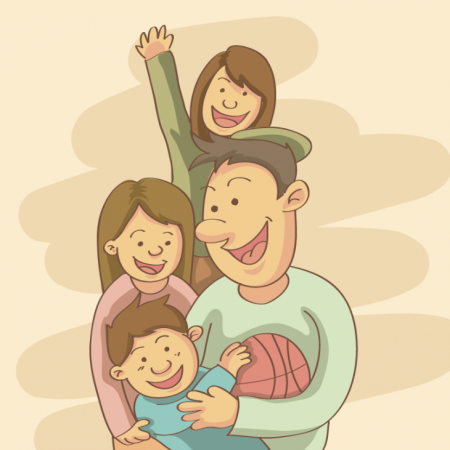 Родители с детьми мульт