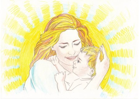 Рисунок ко Дню матери