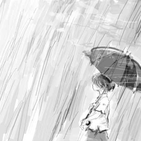 Рисование грустный дождик