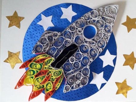 Космос из квиллинга