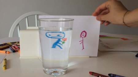 Опыт с водой и бумагой