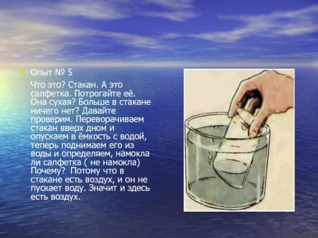 Опыт вода в перевернутом стакане
