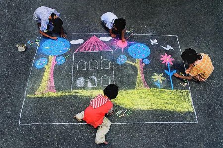 1 Июня день защиты детей рисунки на асфальте