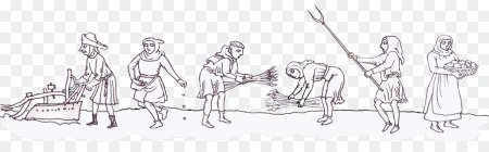 Рисунок жизни крестьянина в средние века