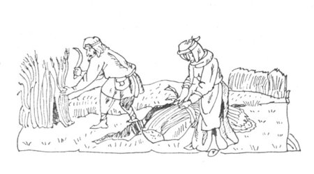 Рисунок жизни крестьянина в средние века