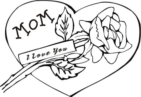 Happy mothers Day открытки раскраски