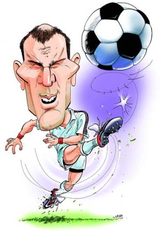 Тренер по футболу карикатура