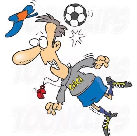 Тренер по футболу рисунок