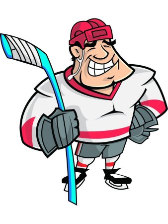 Хоккеист рисунок