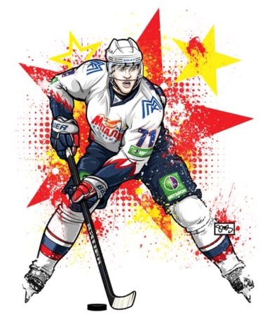 Тренер по хоккею мультяшный