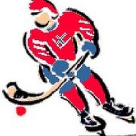 Хоккеист с мячом иллюстрация