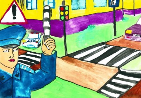 Рисунок ко Дню полиции