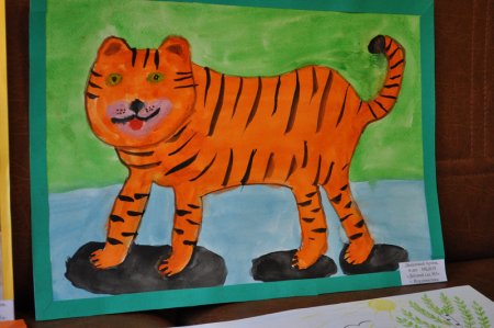 Аппликация ко Дню тигра