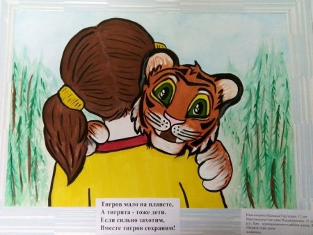 Рисунок на день тигра