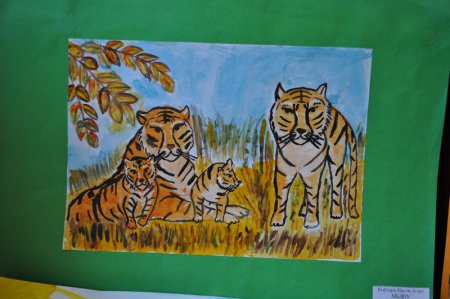День тигра рисование