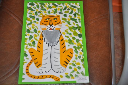 Рисунок на день тигра