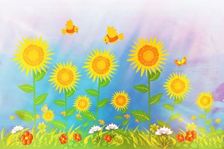 Мультяшное лето в детском саду