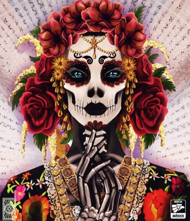 Мексиканский череп Калавера