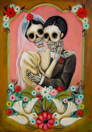 Dia de los muertos арт