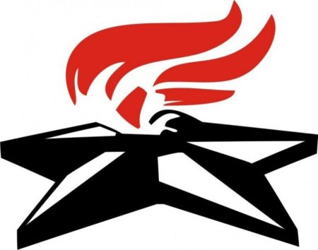 Георгиевская лента с гвоздикой