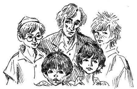 Оранжевый портрет с крапинками иллюстрации