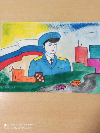 Рисунок на тему день полиции