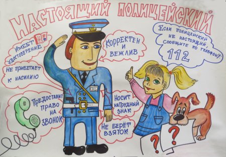 Плакат ко Дню полиции