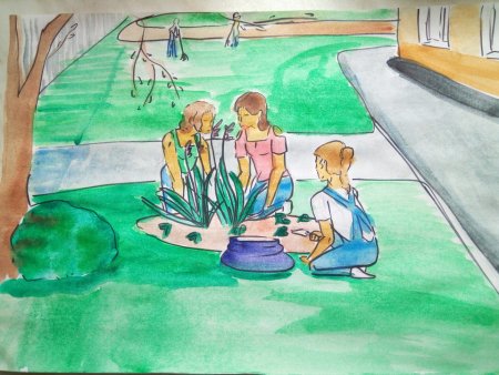 Летние каникулы рисунок