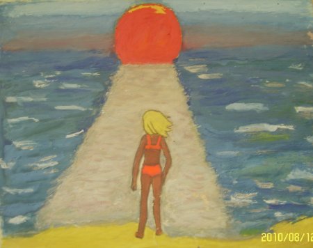 Рисунок на тему летом на море