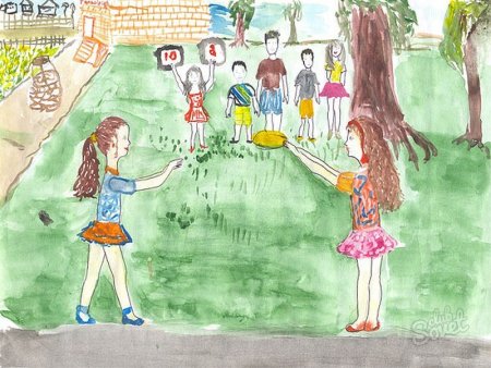 Лето в лагере рисунок