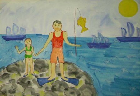 Летние впечатления рисунки детей