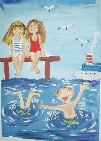 Летние впечатления рисунки детей