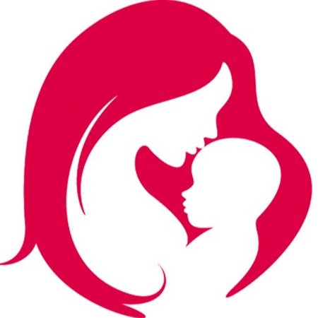 Силуэт матери и ребенка