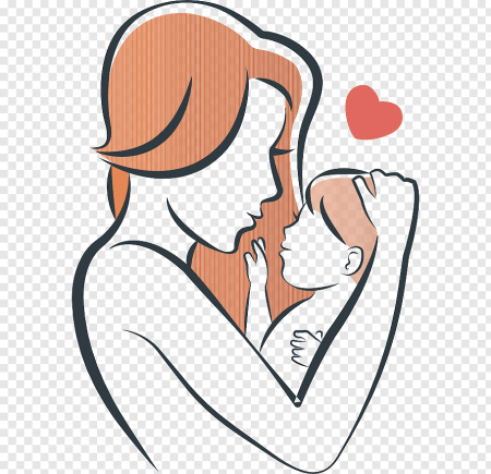 Мама с ребенком векторный клипарт