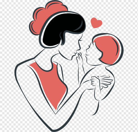 Мать и ребенок вектор