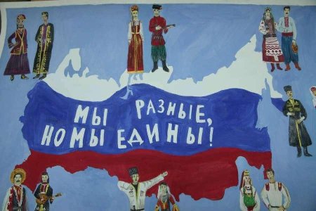 В единстве народов сила страны рисунки