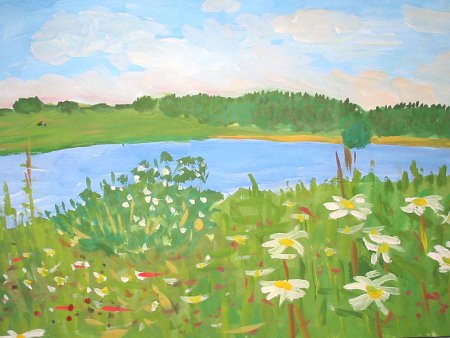 Рисование с детьми лето