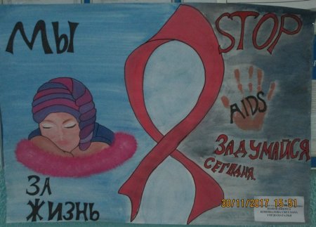 Плакат СПИДУ нет